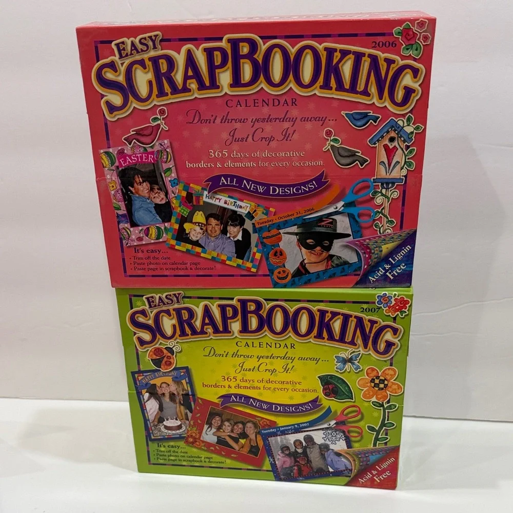 Easy Scrapbooking Calendar-365 days of decorative borders & elements. - Picture 1 of 9